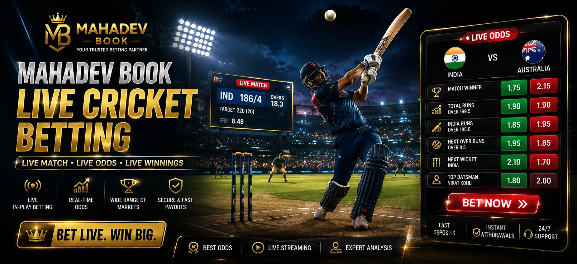 Mahadev Book Live Cricket Betting Guide