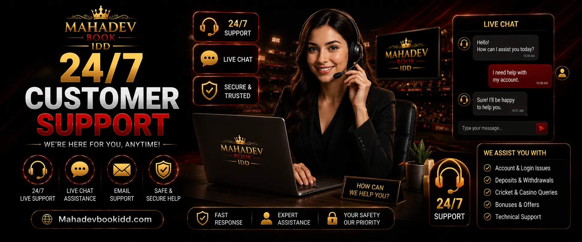 Mahadev Book Customer Support