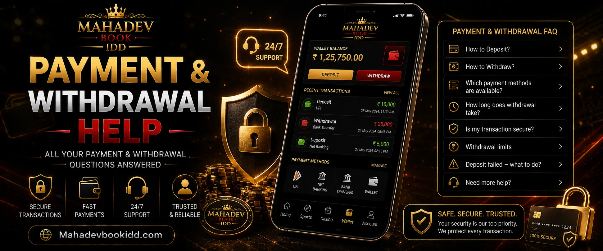 Mahadev Book Payment and Withdrawal Help