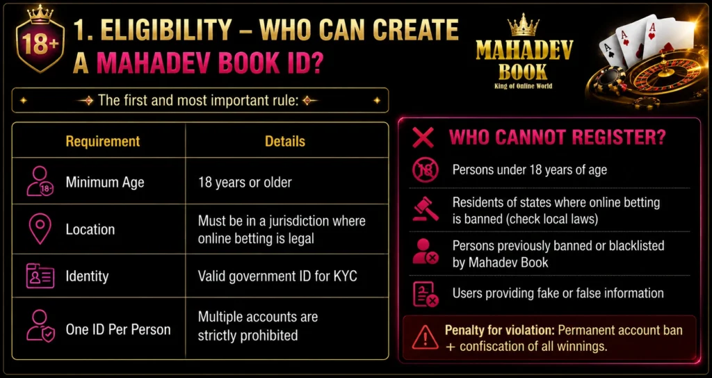 Mahadev Book Terms & Conditions