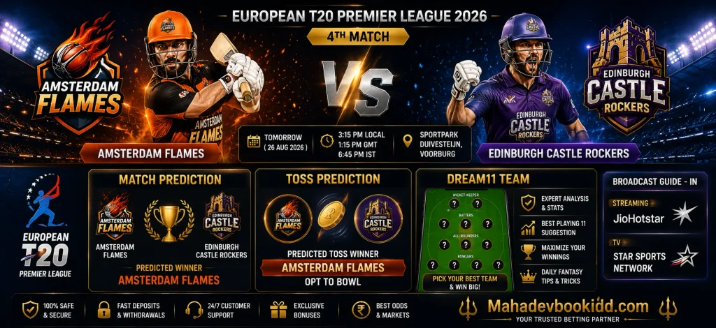 ADF vs ECR 4th Match 2026