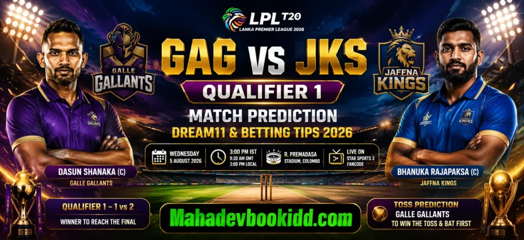 GAG vs JKS Qualifier 1 2026