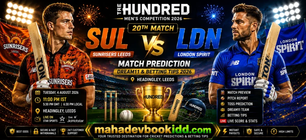 SUL vs LDN 20th Match 2026