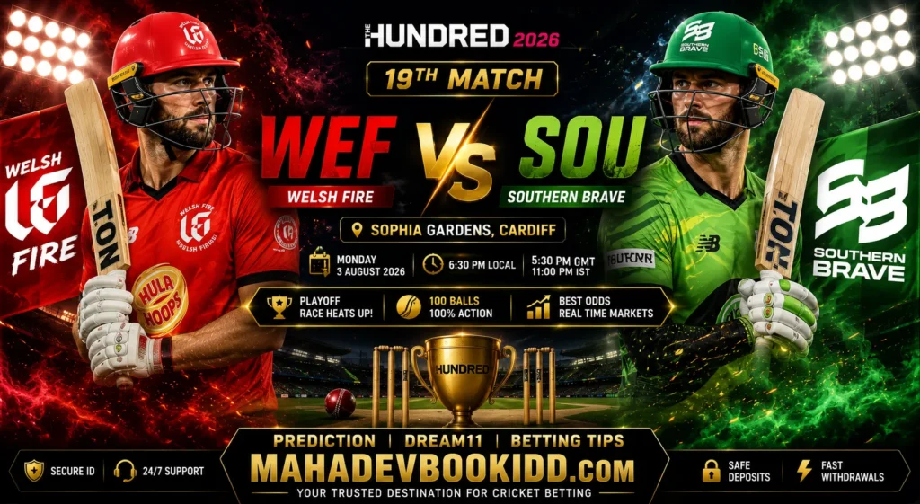 WEF vs SOU 19th Match 2026