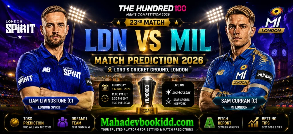 LDN vs MIL 23rd Match 2026