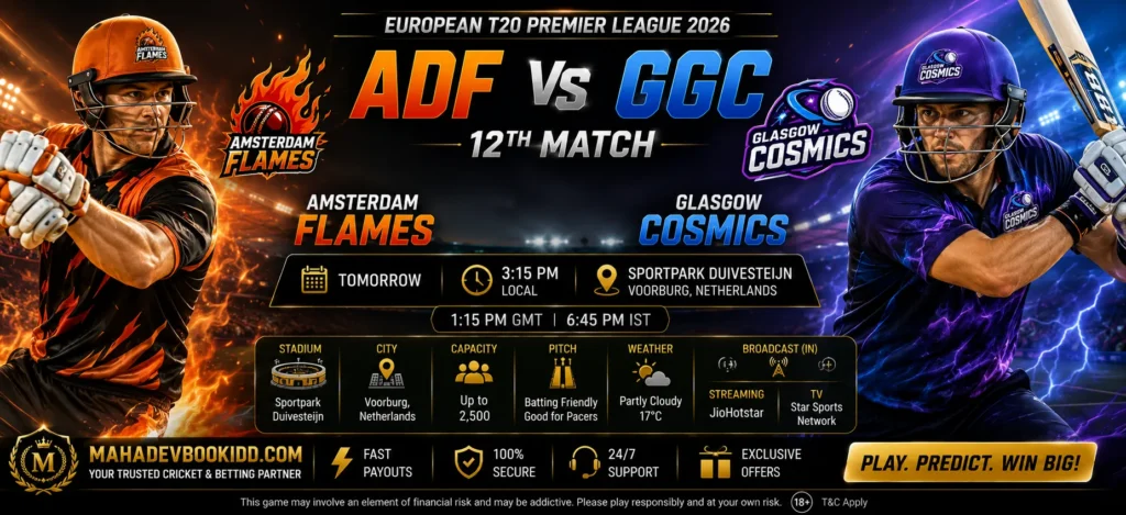 ADF vs GGC 12th Match Prediction