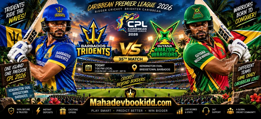 Barbados Tridents vs Guyana Amazon Warriors match prediction