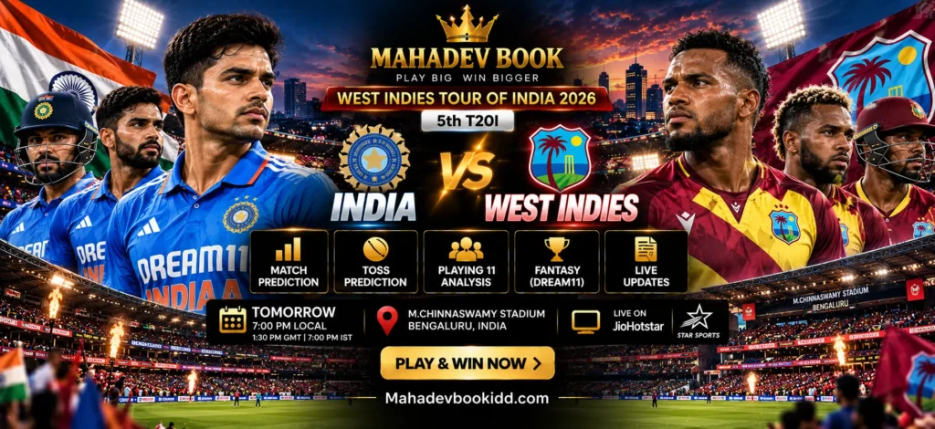India vs West Indies 5th T20I 2026 prediction
